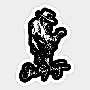 Stevie Ray Vaughan Fan Art Design Sticker